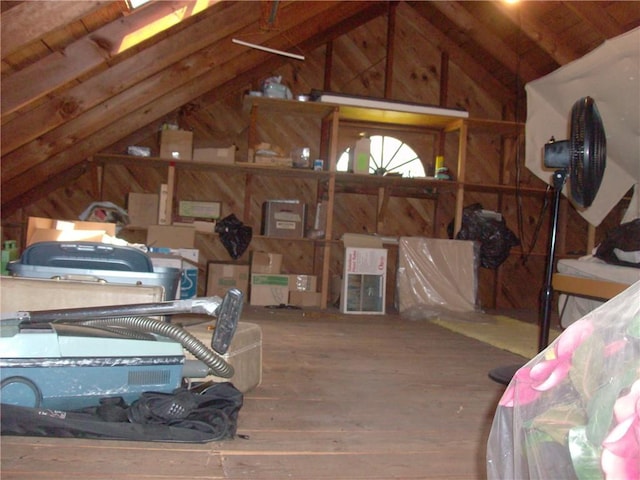 view of attic