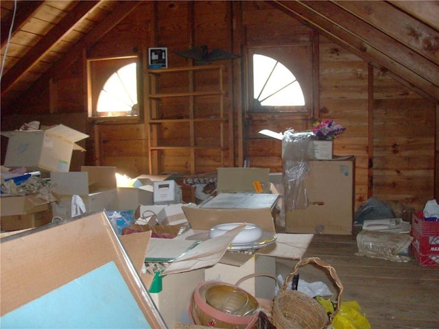 view of attic