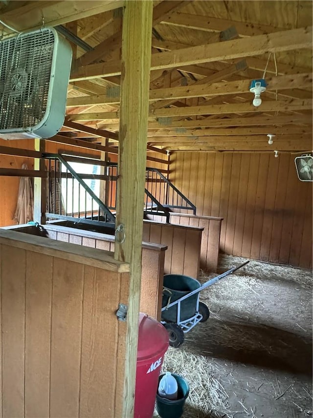 view of horse barn