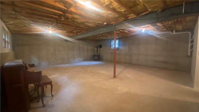 view of basement