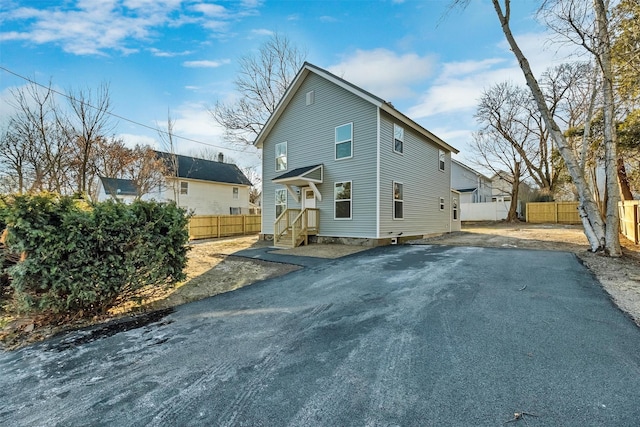 view of back of property