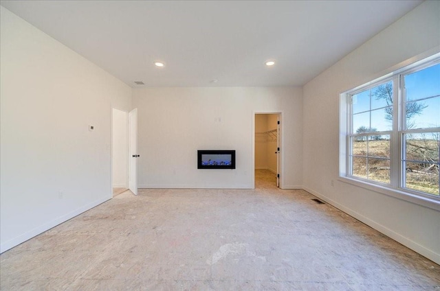 view of unfurnished living room