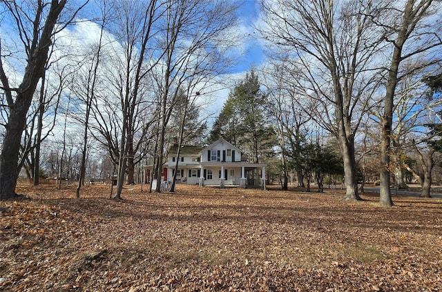 exterior space with a porch