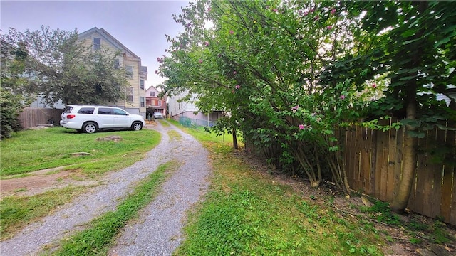 view of road featuring driveway