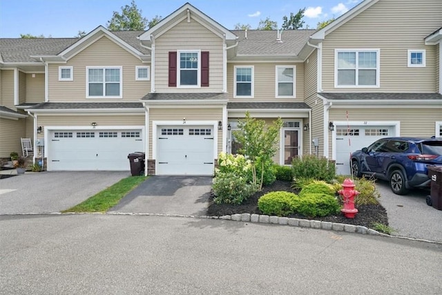 view of property with a garage