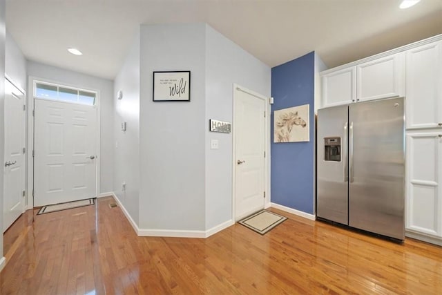 entryway featuring light wood-type flooring