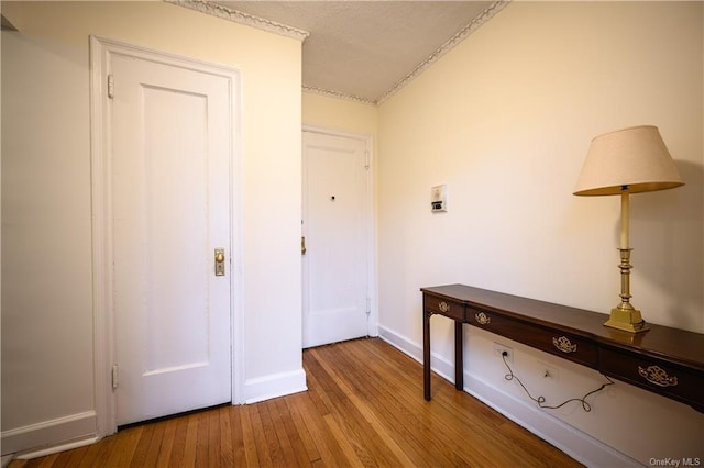 interior space featuring light wood-type flooring