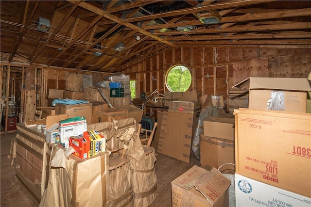 view of storage room