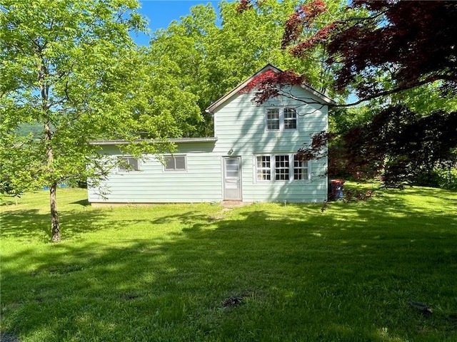 79 Powder House Rd, Amenia, NY 12501 - rear view of property featuring a yard