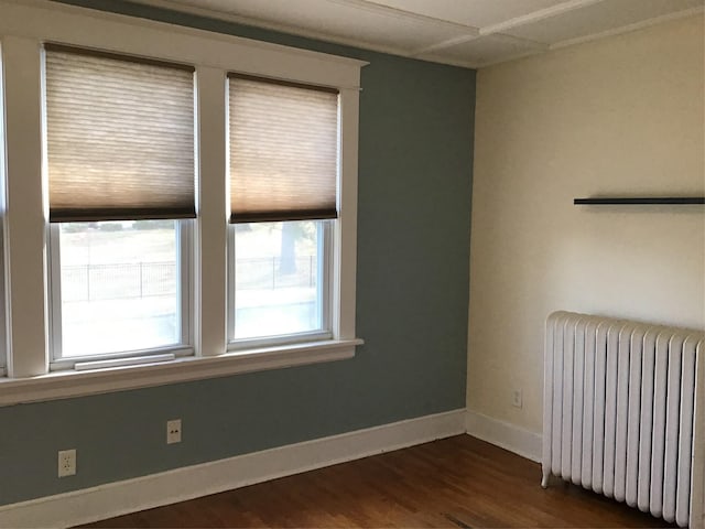 spare room featuring wooden ceiling and ornamental molding