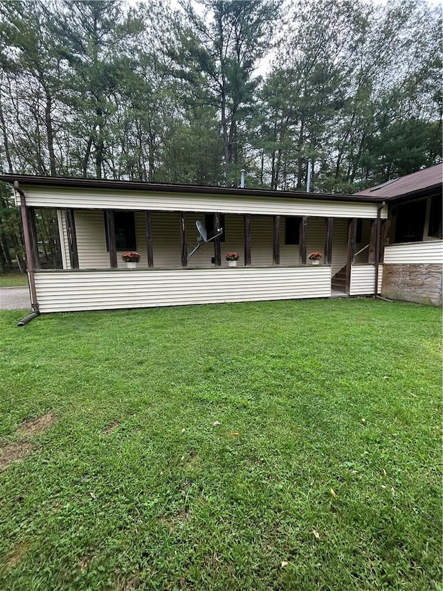 110 Foss Ln, Huguenot, NY 12746 - rear view of property featuring a yard