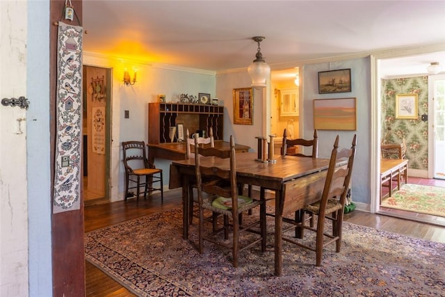 721 County Rte 7, Pine Plains, NY 12567 - dining area with wood finished floors and crown molding