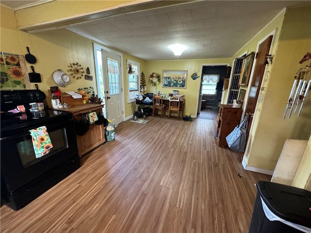 misc room featuring hardwood / wood-style flooring