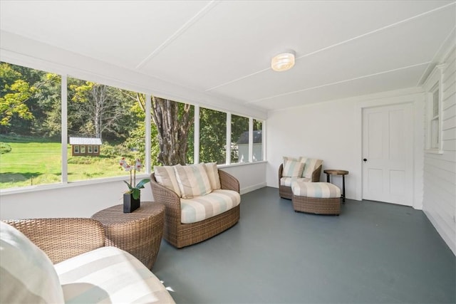 sunroom / solarium with a wealth of natural light