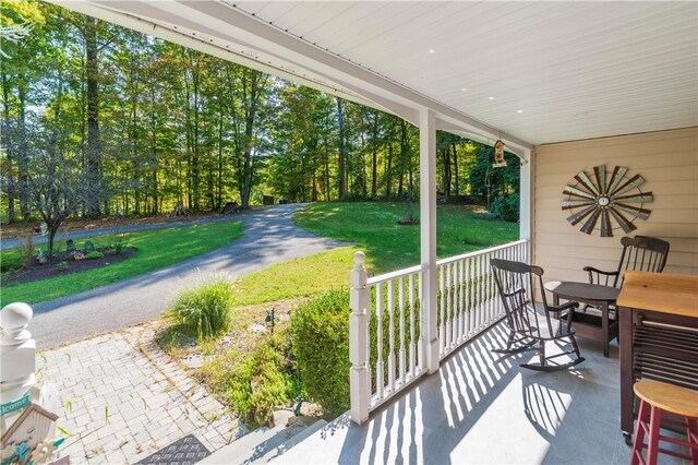 36 Boulder Dr, Cornwall, NY 12553 - porch featuring a lawn