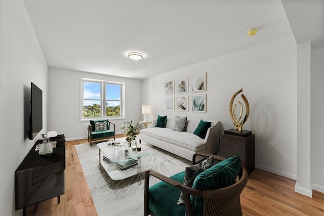 90 Union St Unit 6G, New Rochelle, NY 10805 - living room featuring light hardwood / wood-style floors