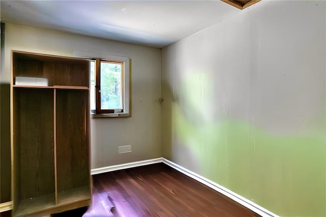 interior space featuring dark hardwood / wood-style floors