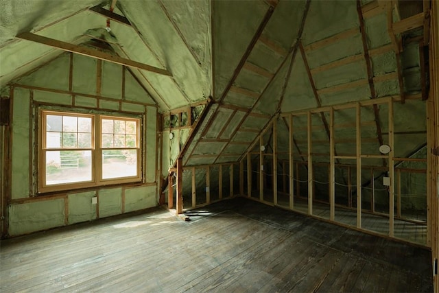 view of attic