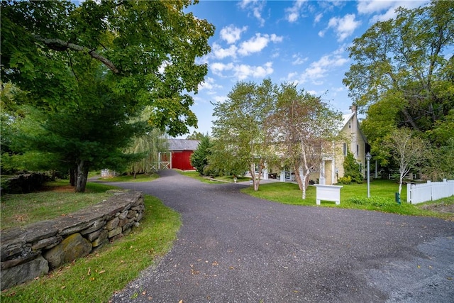 view of community with a lawn