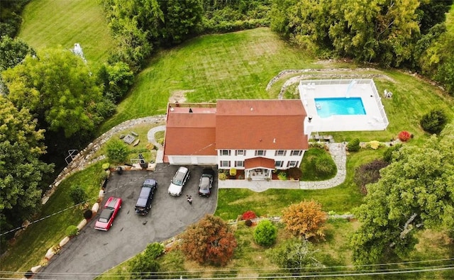 birds eye view of property