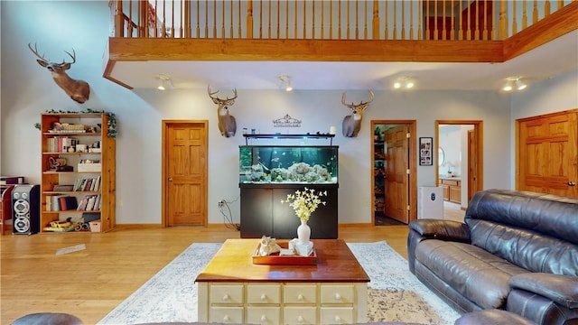 75 Monahan Rd, Port Jervis, NY 12771 - living area with light wood-style flooring and a towering ceiling