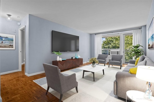 2575 Palisade Ave Unit 2J, Bronx, NY 10463 - living area with baseboards