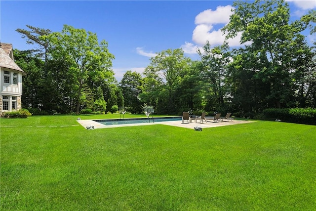 view of yard with a patio