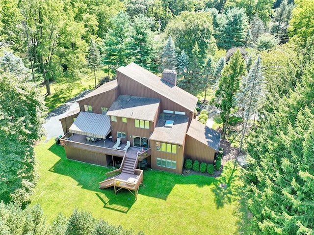 birds eye view of property