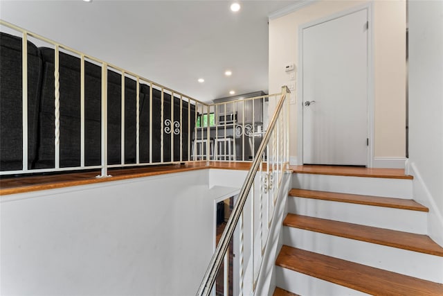 47 Riverside Rd, Newtown, CT 06482 - stairs with recessed lighting