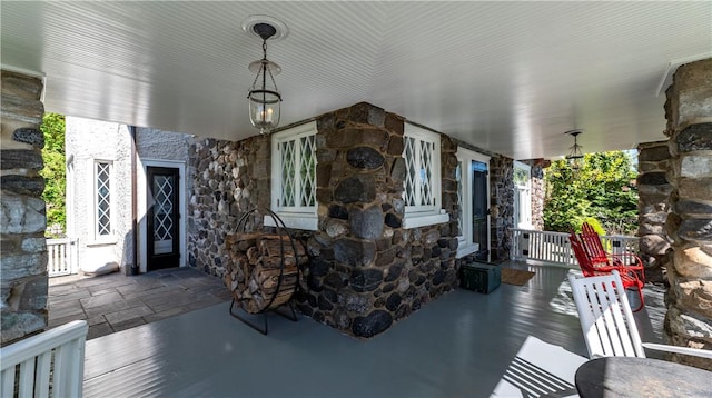 view of patio / terrace featuring covered porch