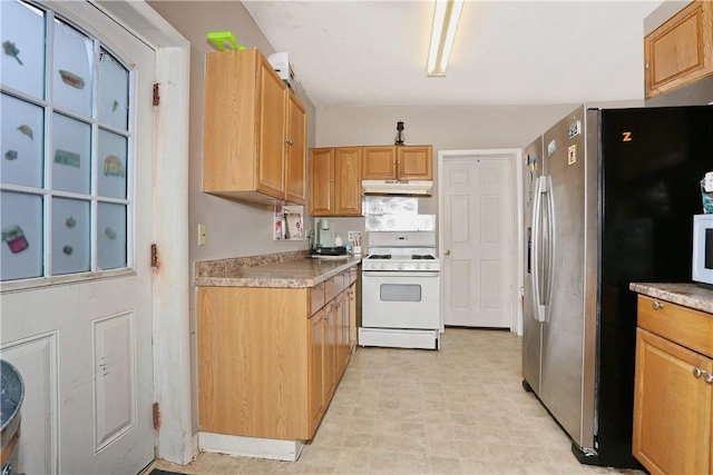 kitchen with white appliances