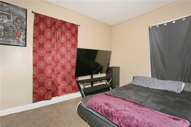 bedroom with carpet floors