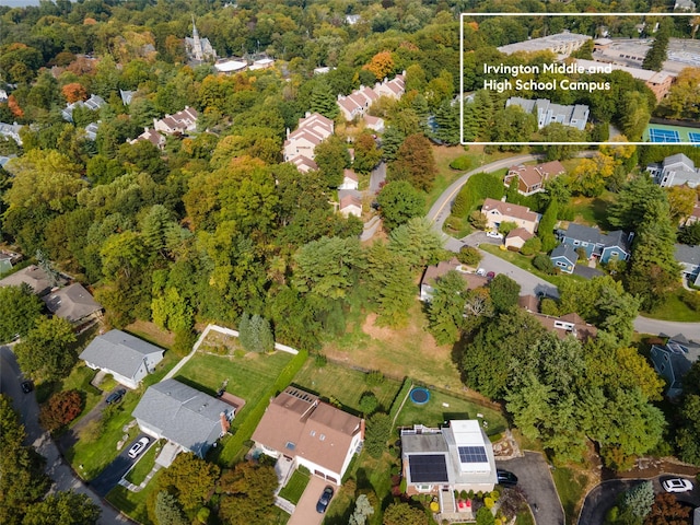 bird's eye view featuring a residential view