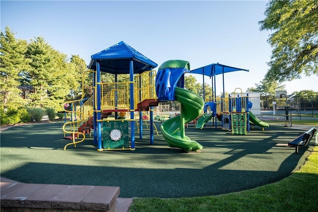 view of jungle gym