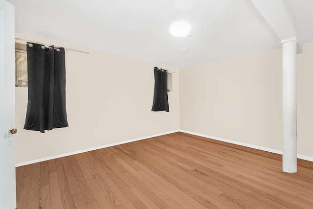 interior space featuring hardwood / wood-style flooring