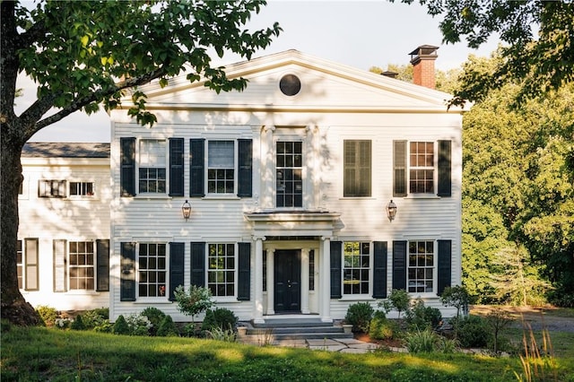 view of greek revival house