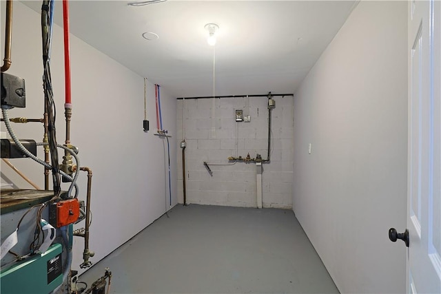 view of basement