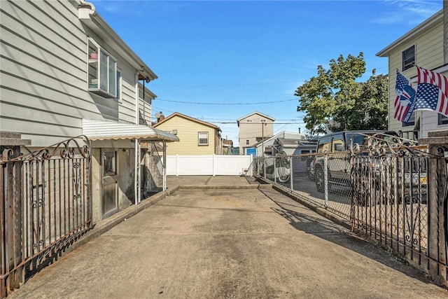 exterior space with a patio and a fenced backyard