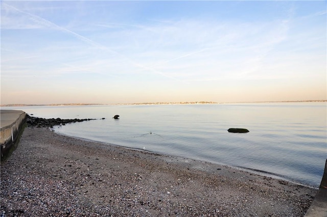 water view featuring a beach view