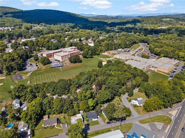 bird's eye view featuring a mountain view