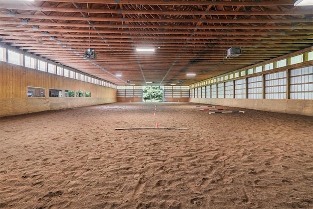 view of horse barn