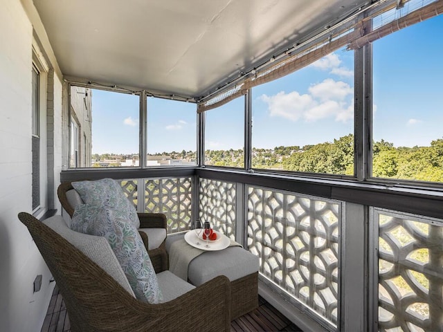 sunroom featuring a wealth of natural light