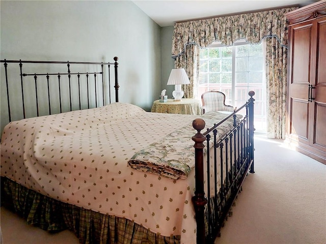 bedroom featuring carpet