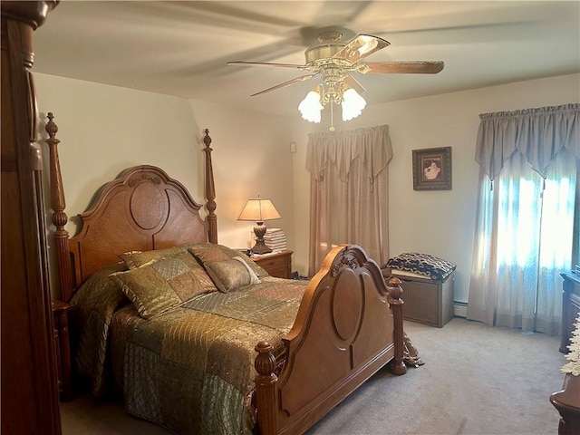 98 Pelham Dr, Cornwall, NY 12518 - bedroom featuring light colored carpet and ceiling fan