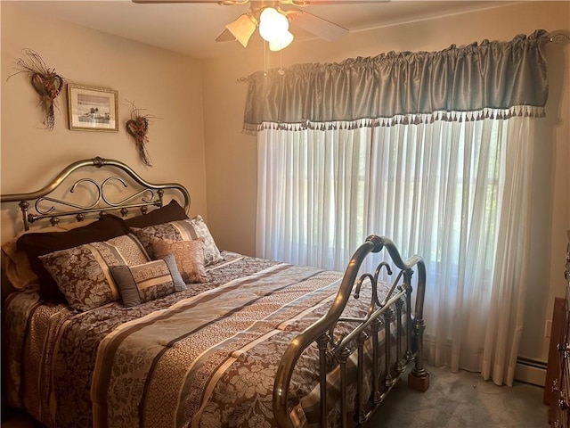 98 Pelham Dr, Cornwall, NY 12518 - bedroom with carpet flooring and a ceiling fan