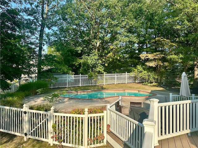 98 Pelham Dr, Cornwall, NY 12518 - view of swimming pool featuring a patio, a fenced in pool, and a fenced backyard