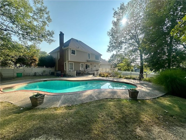 98 Pelham Dr, Cornwall, NY 12518 - view of pool with a fenced backyard, a fenced in pool, and a patio area