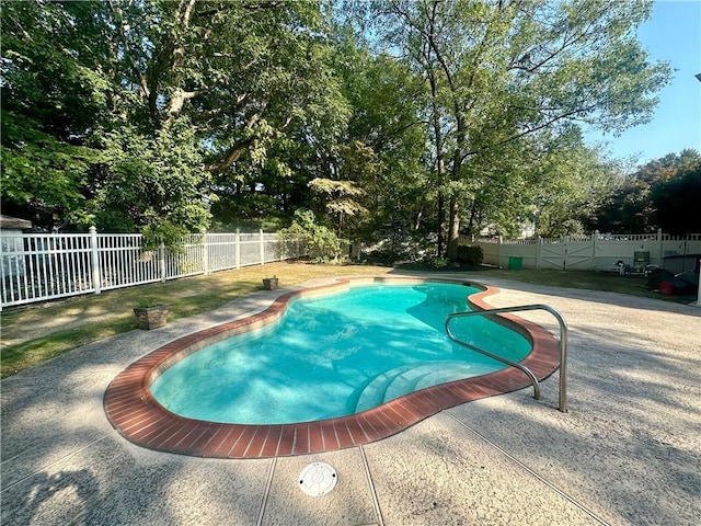 98 Pelham Dr, Cornwall, NY 12518 - view of pool featuring a fenced in pool, a fenced backyard, and a patio