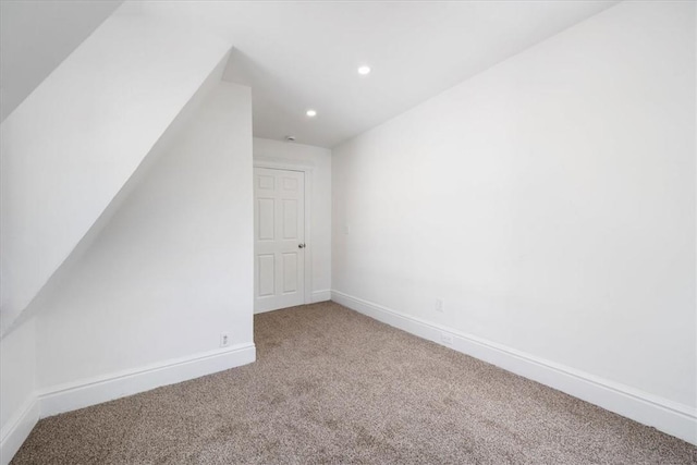 additional living space with carpet