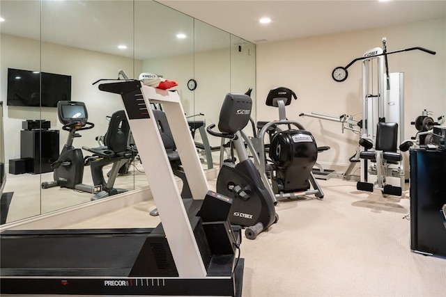778 Sleepy Hollow Rd, Briarcliff Manor, NY 10510 - gym with recessed lighting